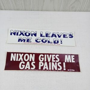 Richard Nixon Political Anti- Presidential Election Bumper Sticker funny